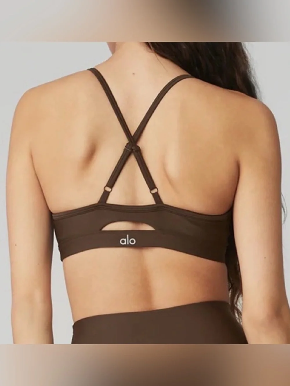 ALO Yoga NWOT Airlift Intrigue Espresso Bra